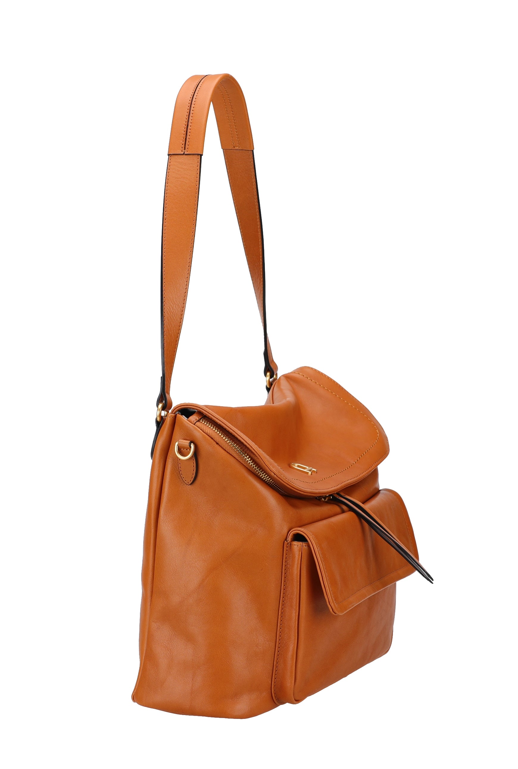 Luna cowhide leather shoulder bag