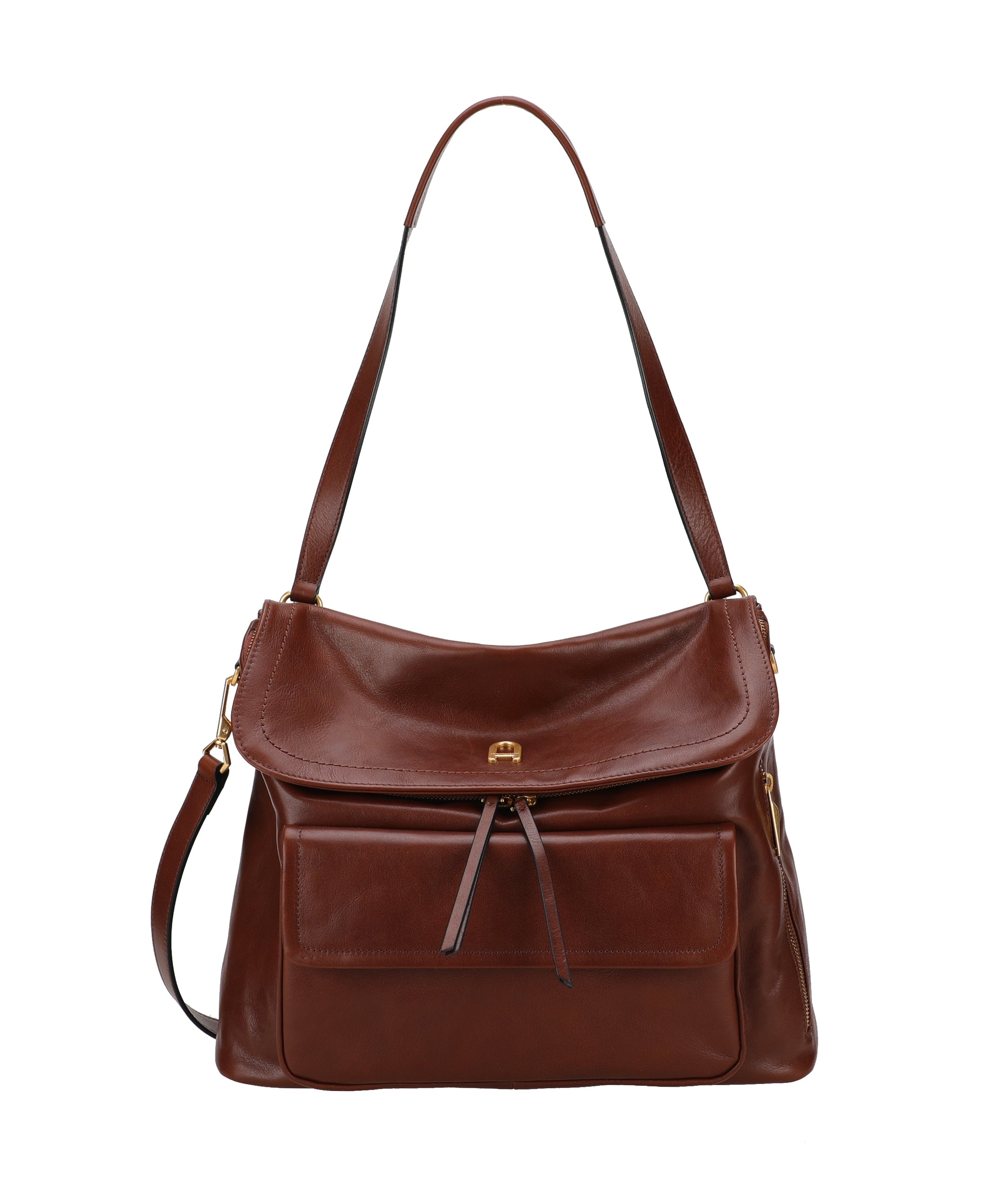 Luna cowhide leather shoulder bag
