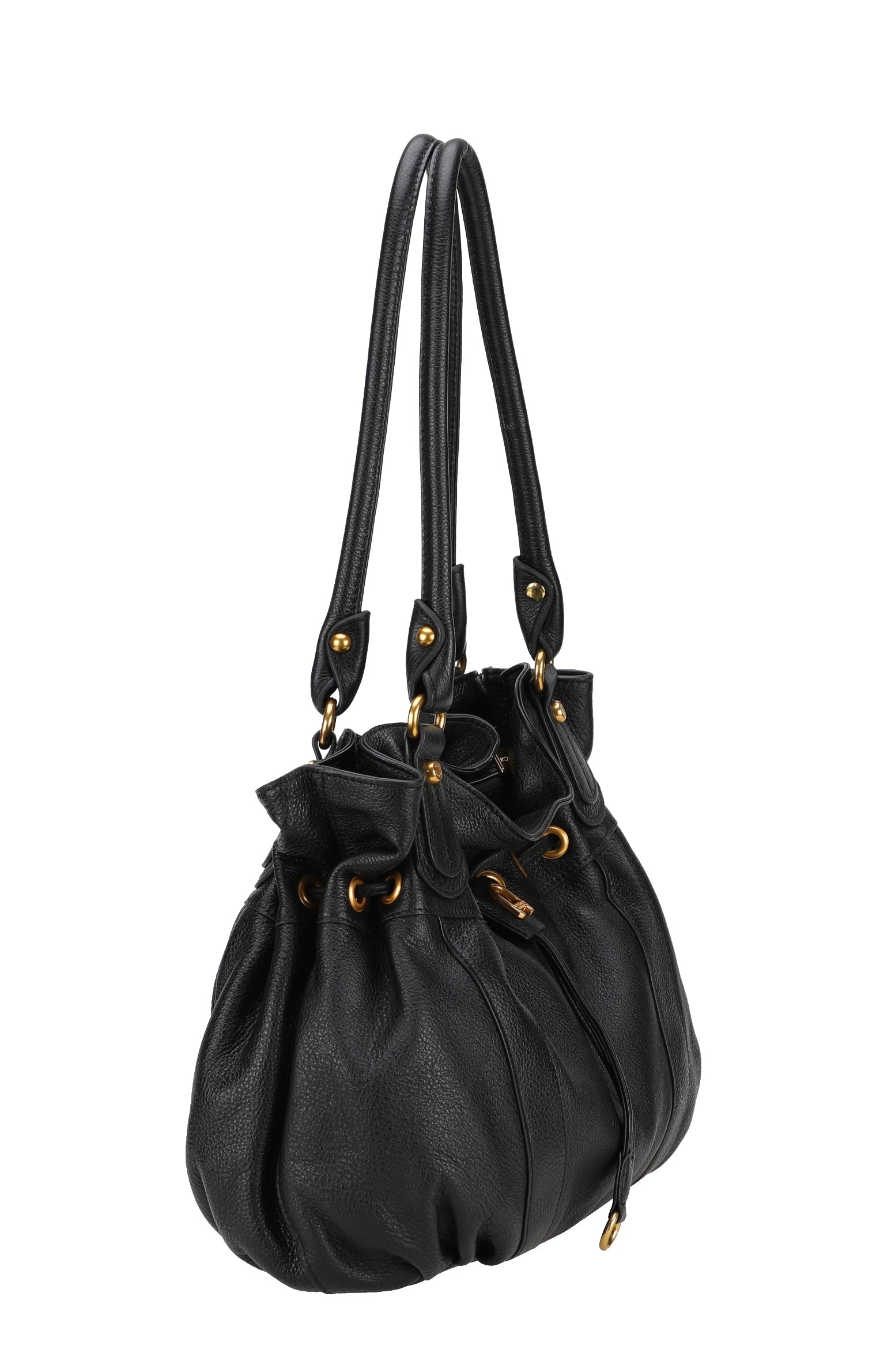 L Camille leather shoulder bag