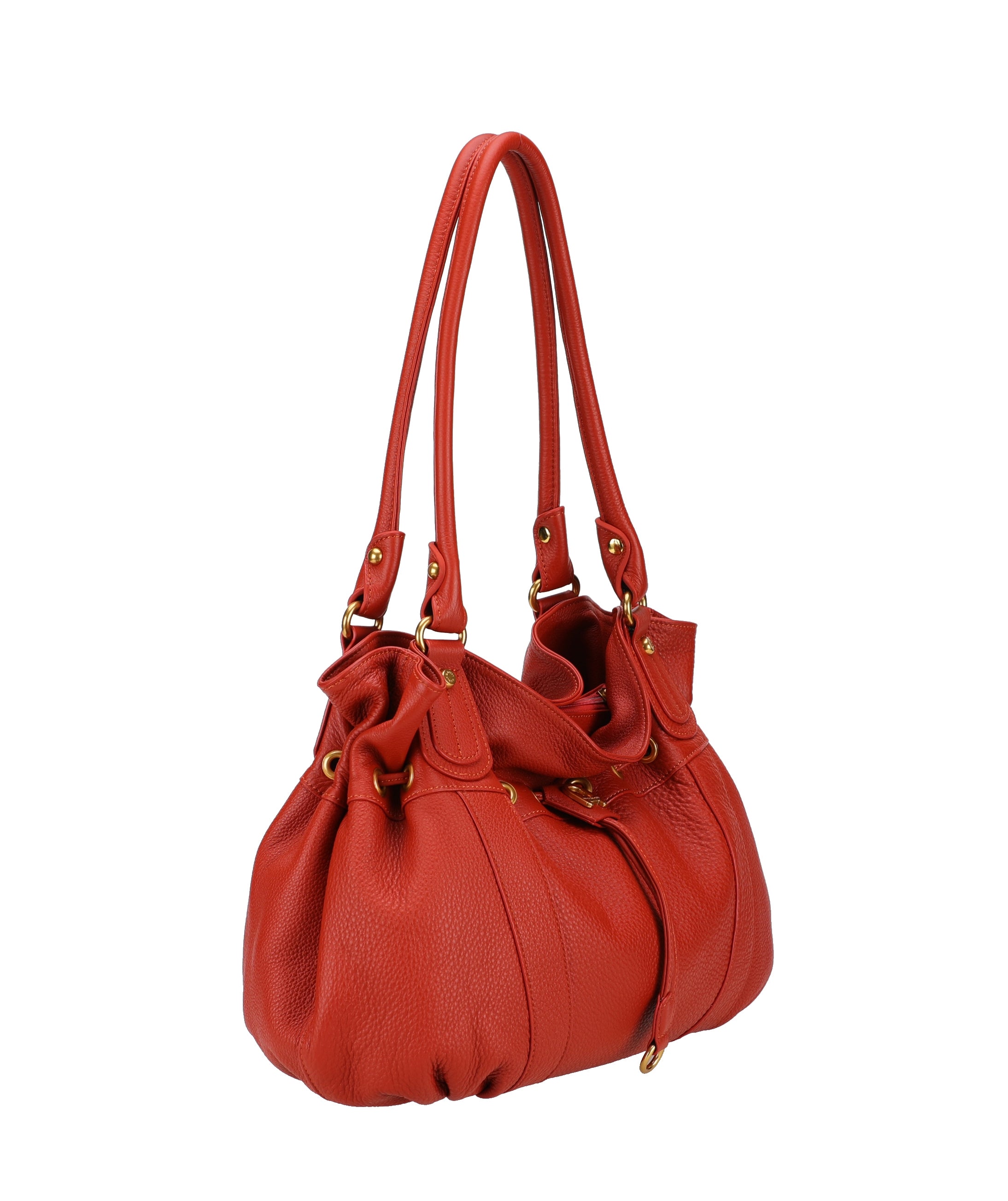 L Camille leather shoulder bag
