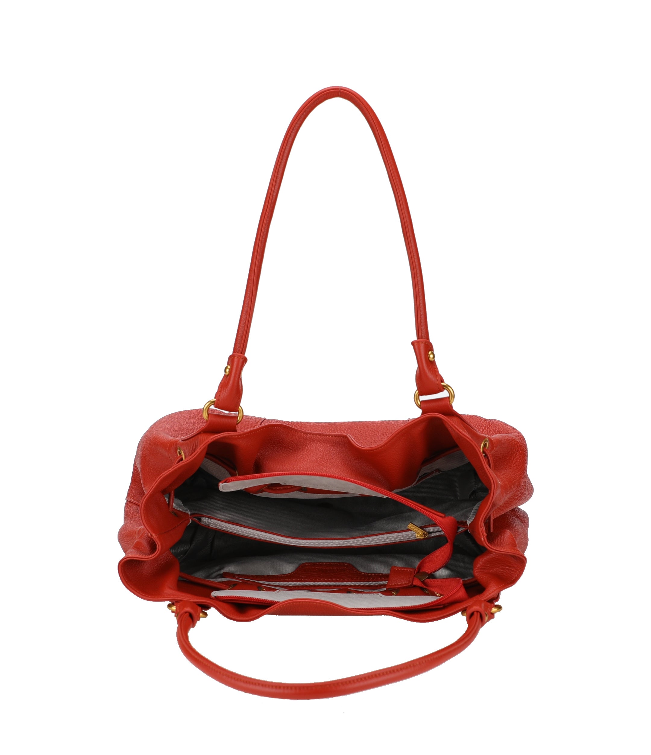 L Camille leather shoulder bag
