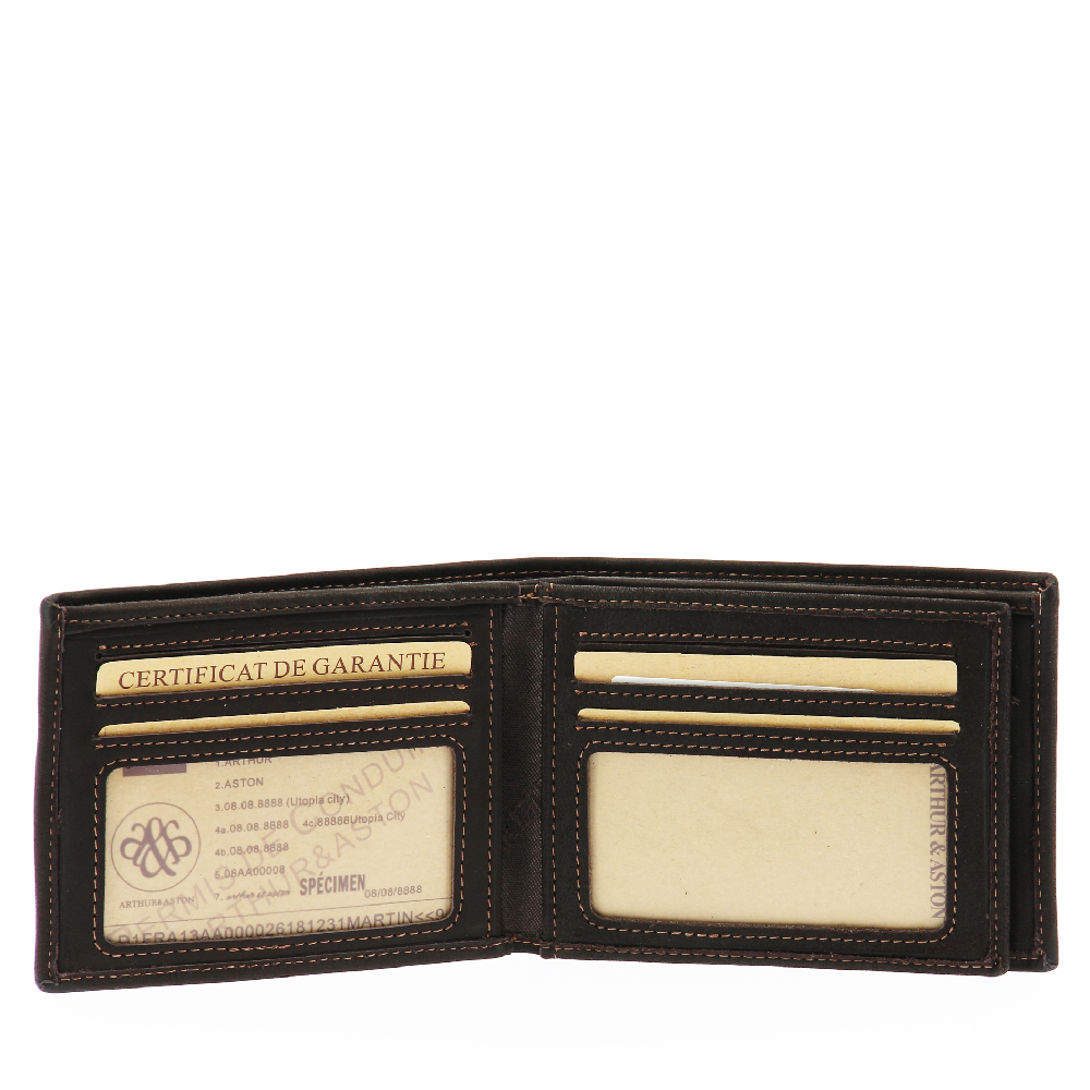 Louis Italian oiled leather card holder
