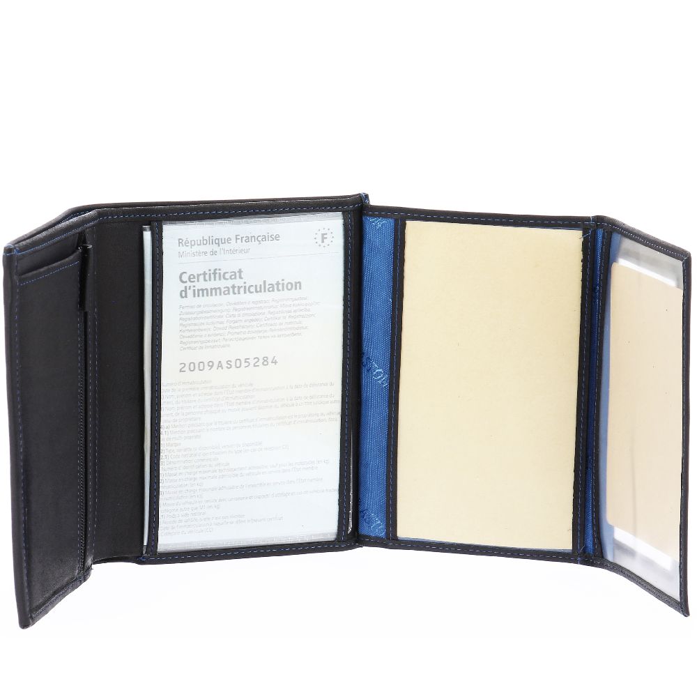 Louis large format oiled leather wallet