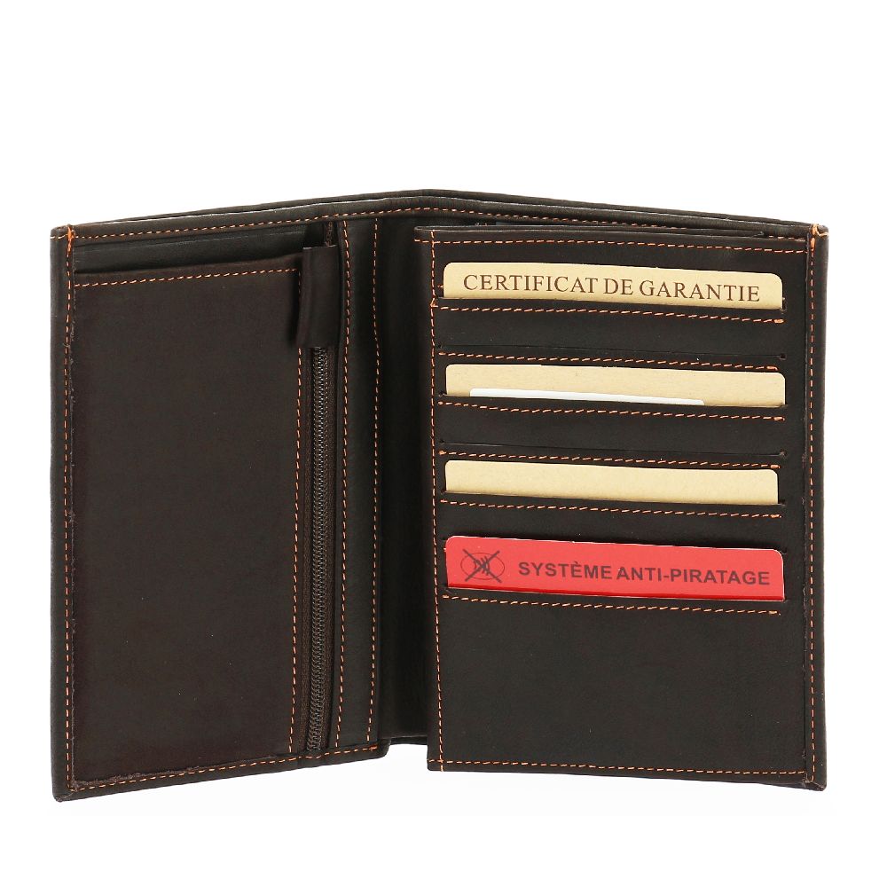 Louis large format oiled leather wallet