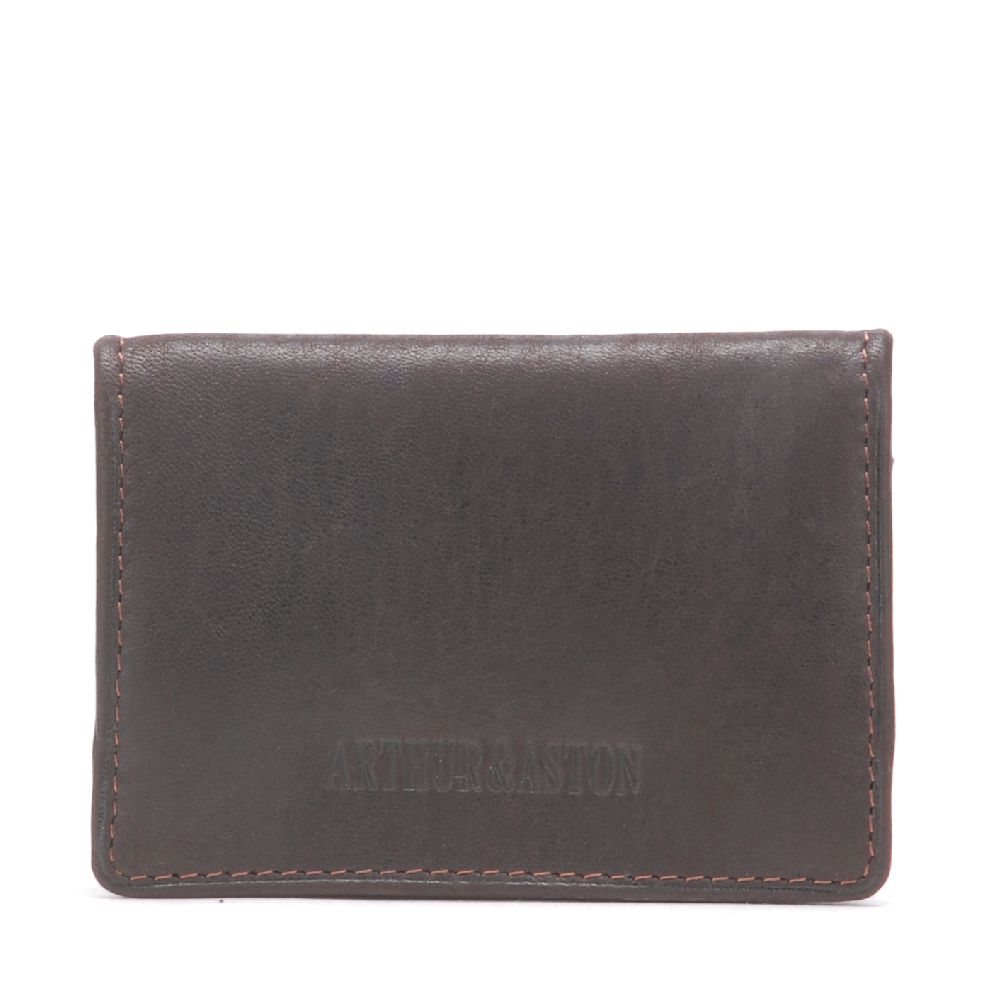 Louis oiled leather wallet and cards