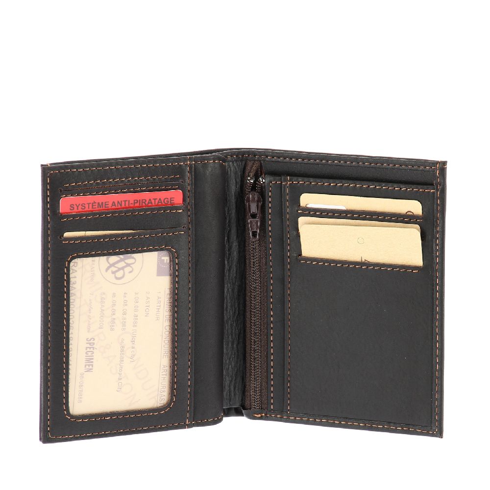 Portefeuille Louis cuir gras