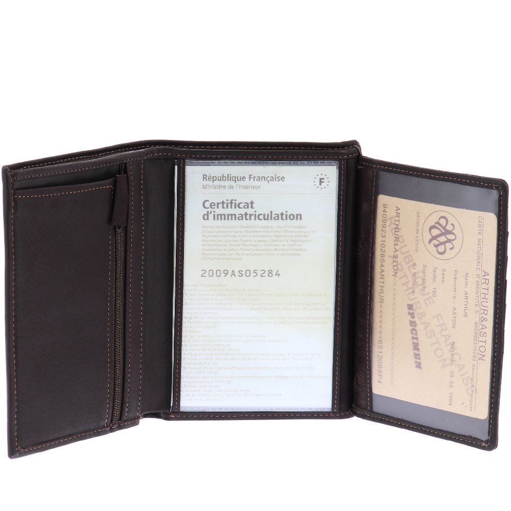 Portefeuille Louis cuir gras