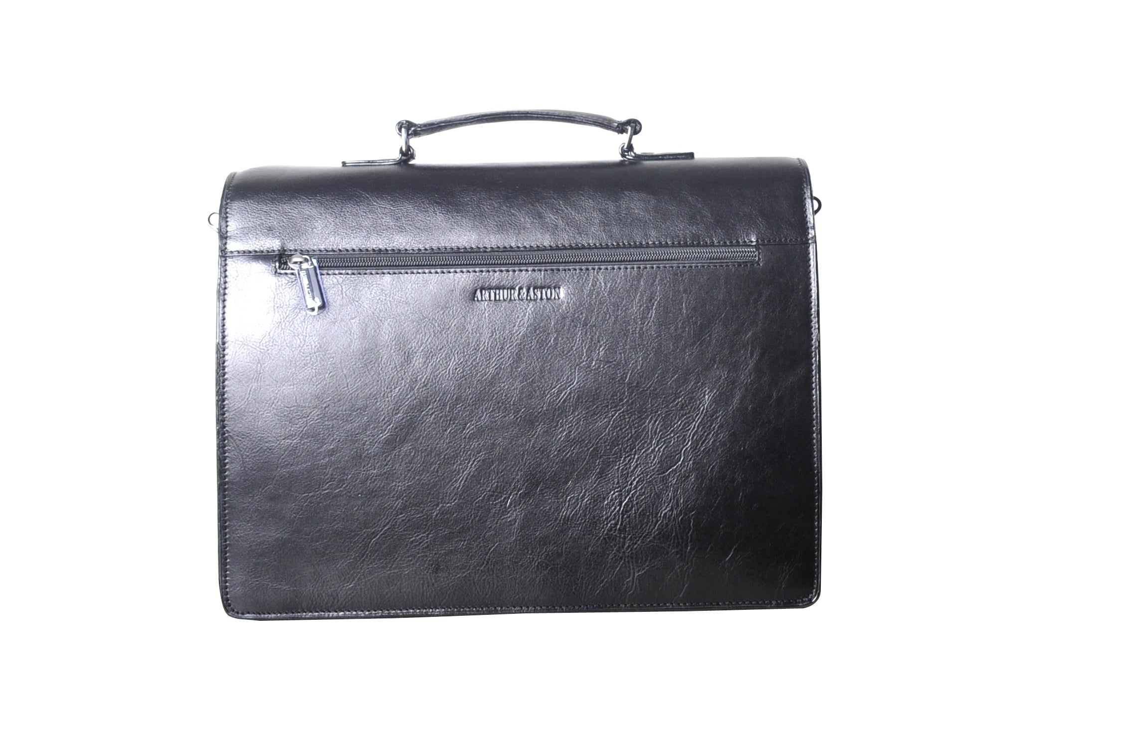 Georges cowhide leather 2-gusset briefcase