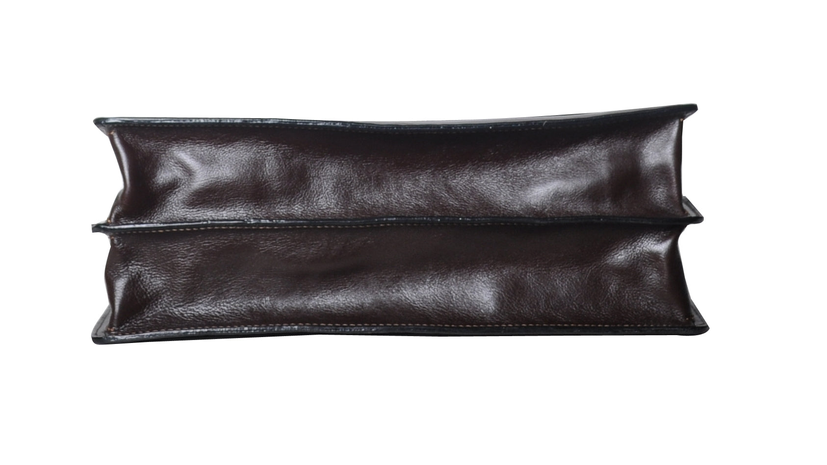 Georges cowhide leather 2-gusset briefcase