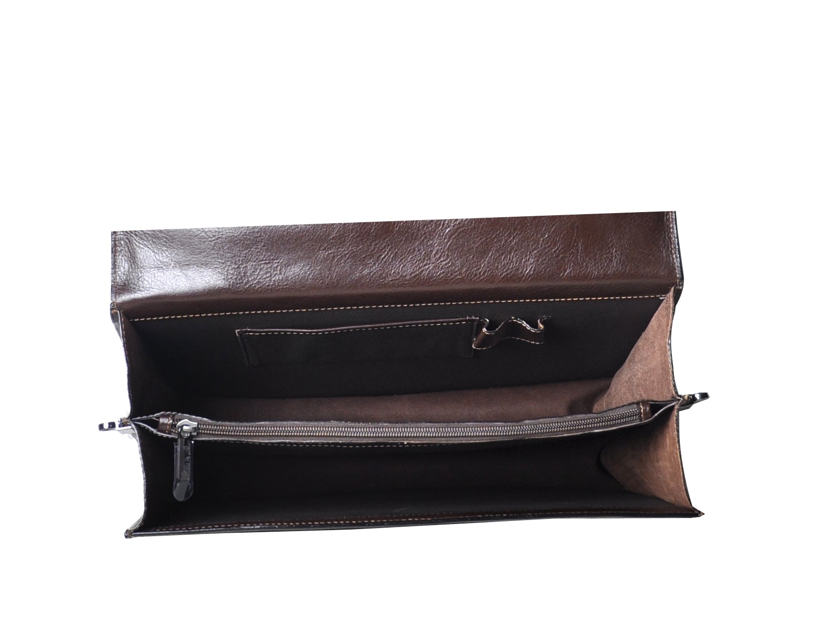 Georges cowhide leather 2-gusset briefcase