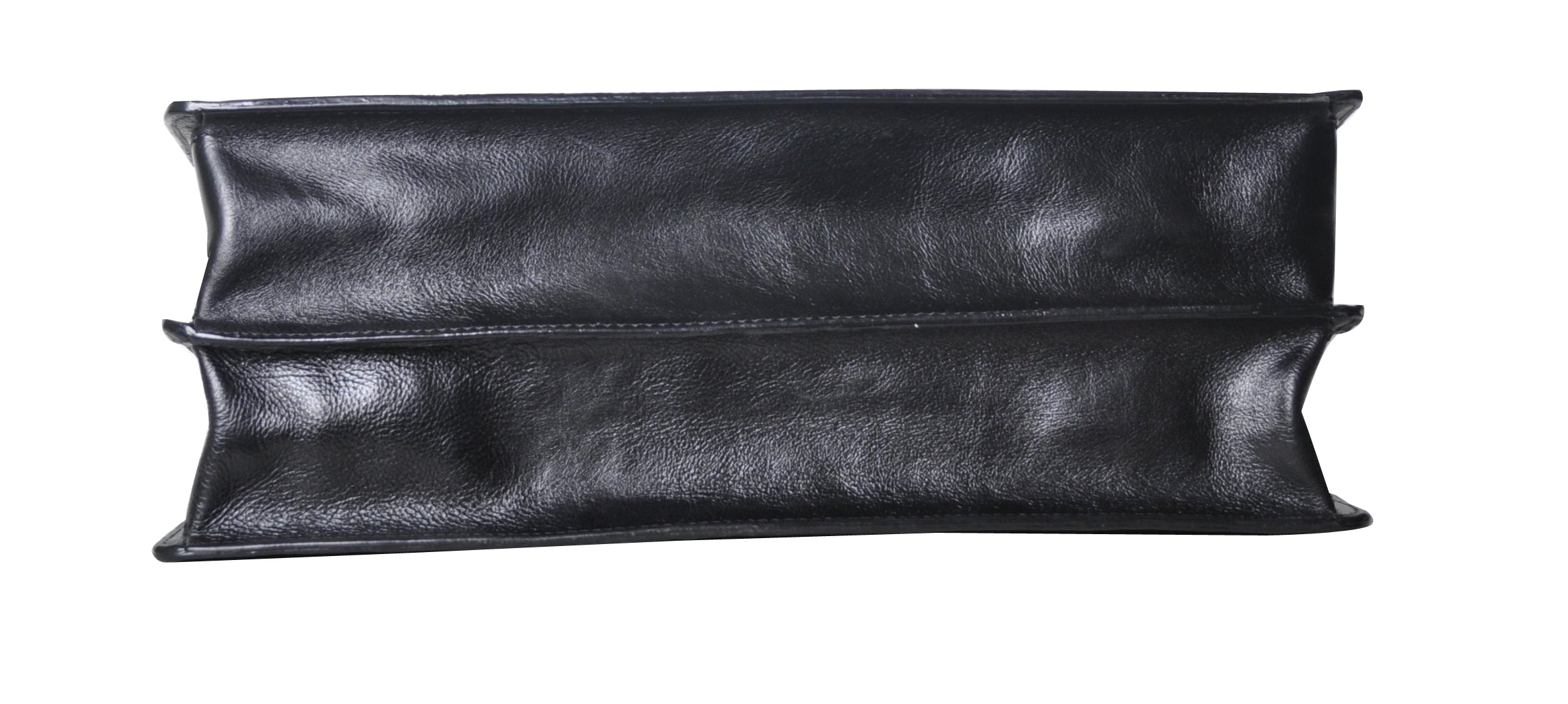 Georges cowhide leather 2-gusset briefcase