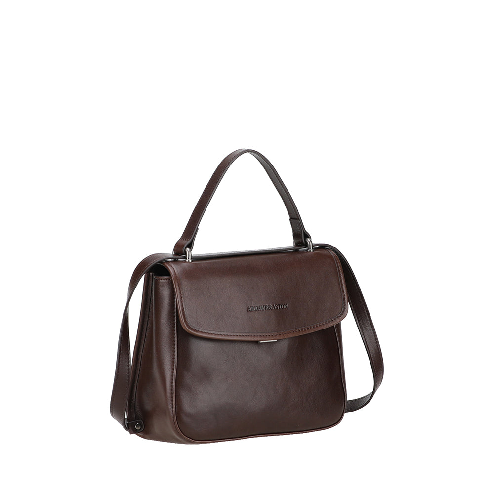 Sac à main à rabat Edith cuir