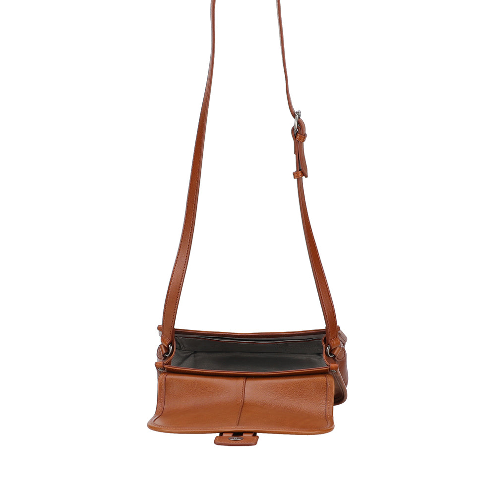Sac bandoulière à rabat S Edith Cuir