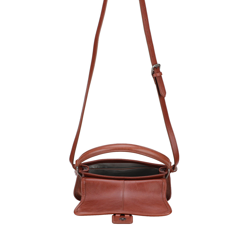 Sac bandoulière à rabat M Edith Cuir
