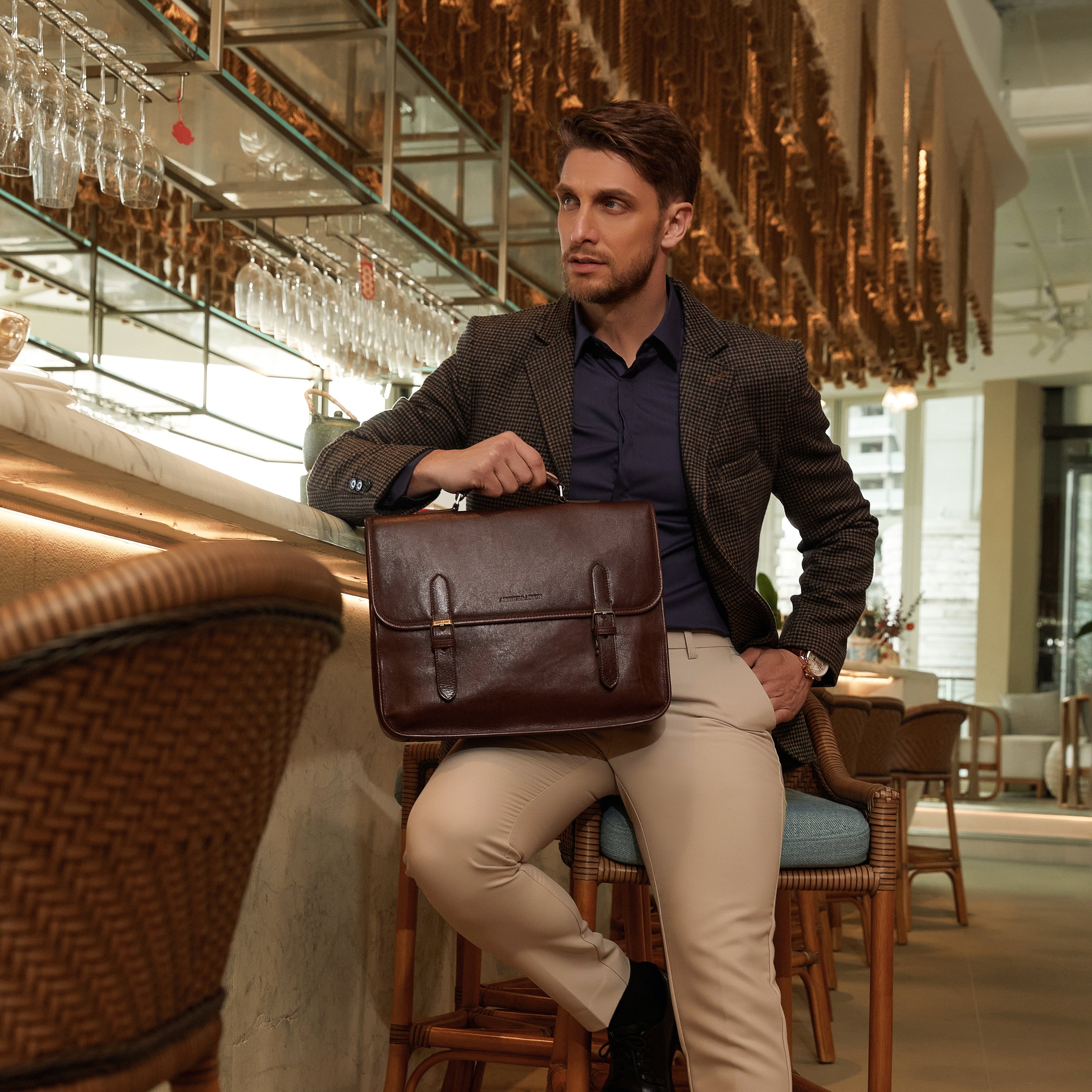 Tahoma Leather Briefcase 