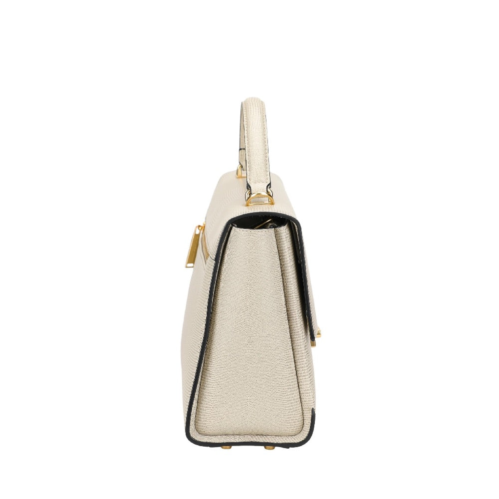 Sac à main L en cuir Margot