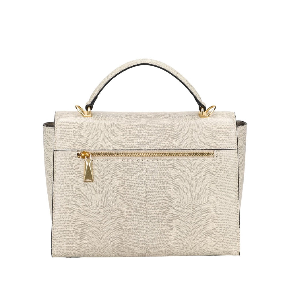 Sac à main L en cuir Margot
