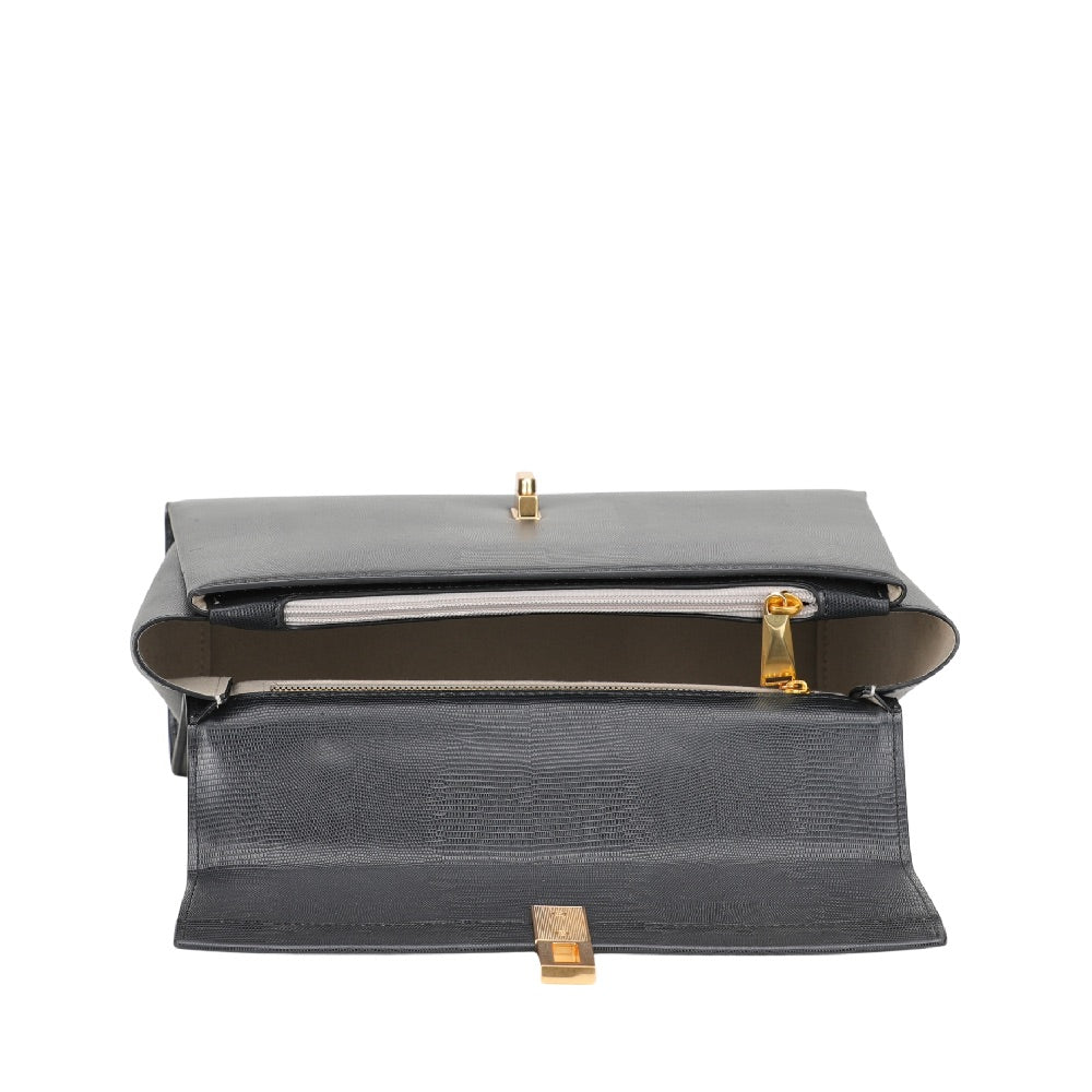 Sac à main L en cuir Margot