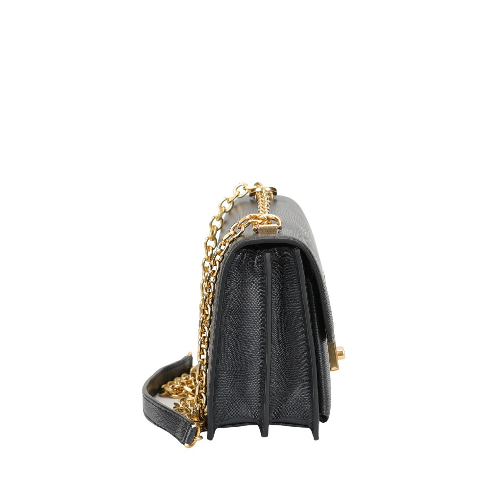 Sac bandoulière à rabat en cuir Margot