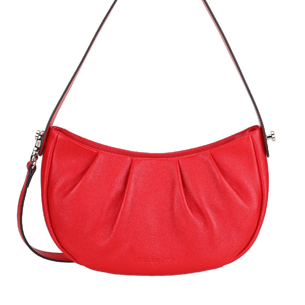 Nina Leather Shoulder Bag 