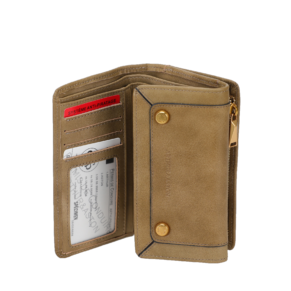 Aria Leather Compact Wallet