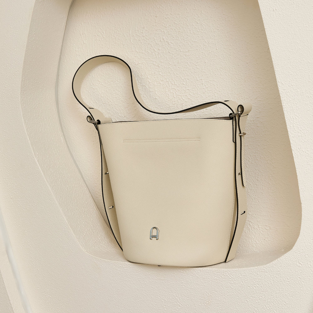 Sac seau  Éline croûte de Cuir vachette