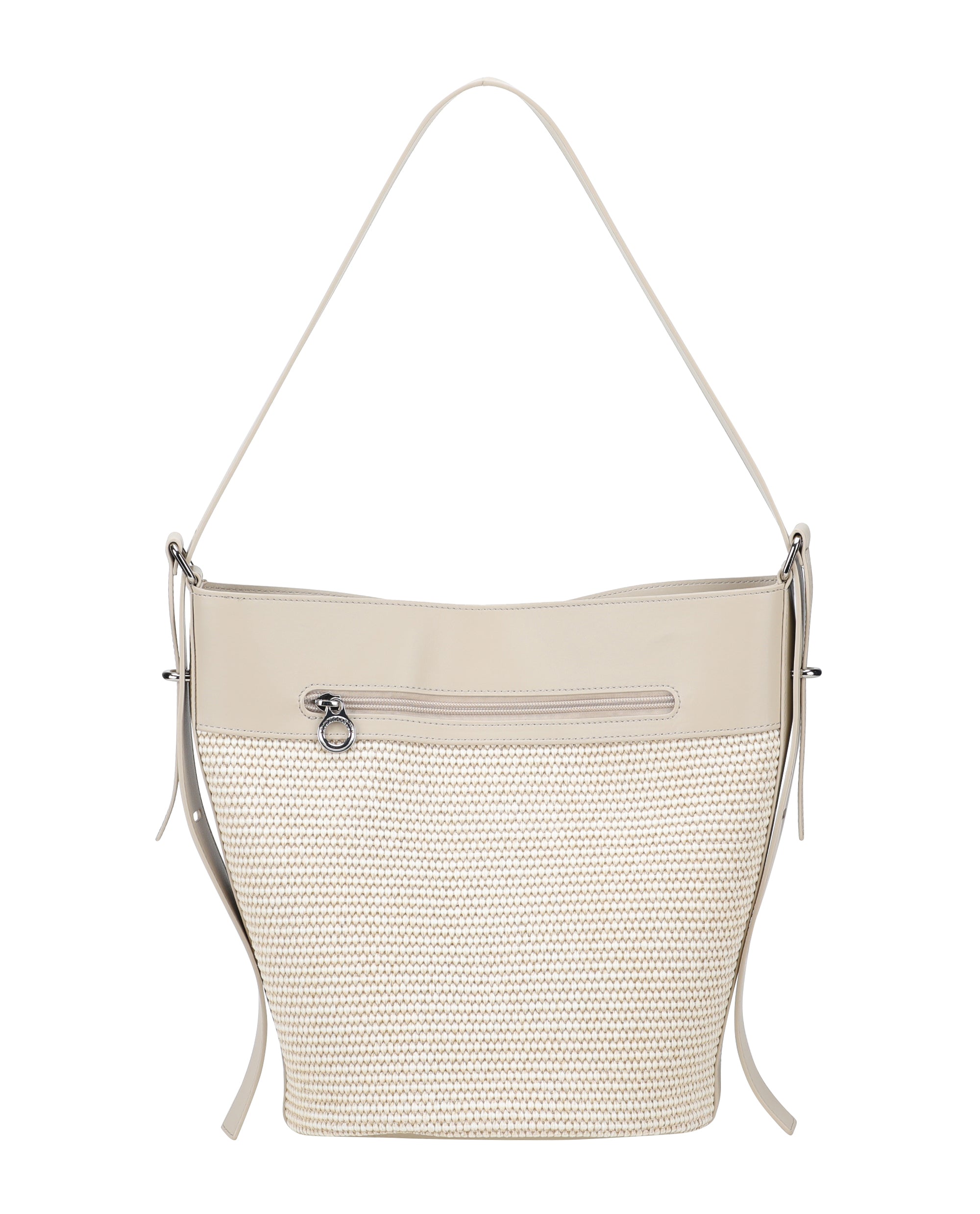 Sac seau porté épaule Agathe en Paille