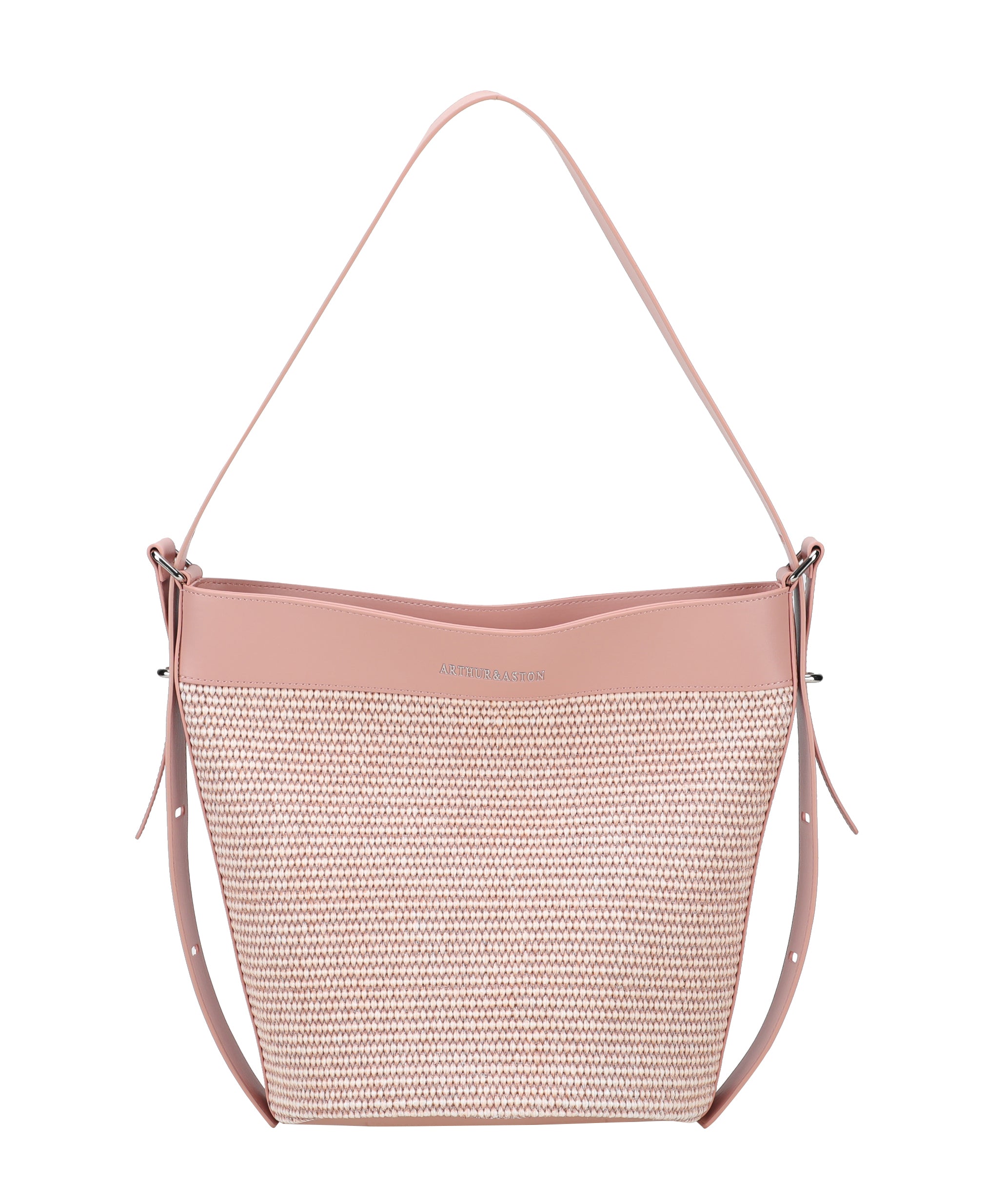Sac seau porté épaule Agathe en Paille