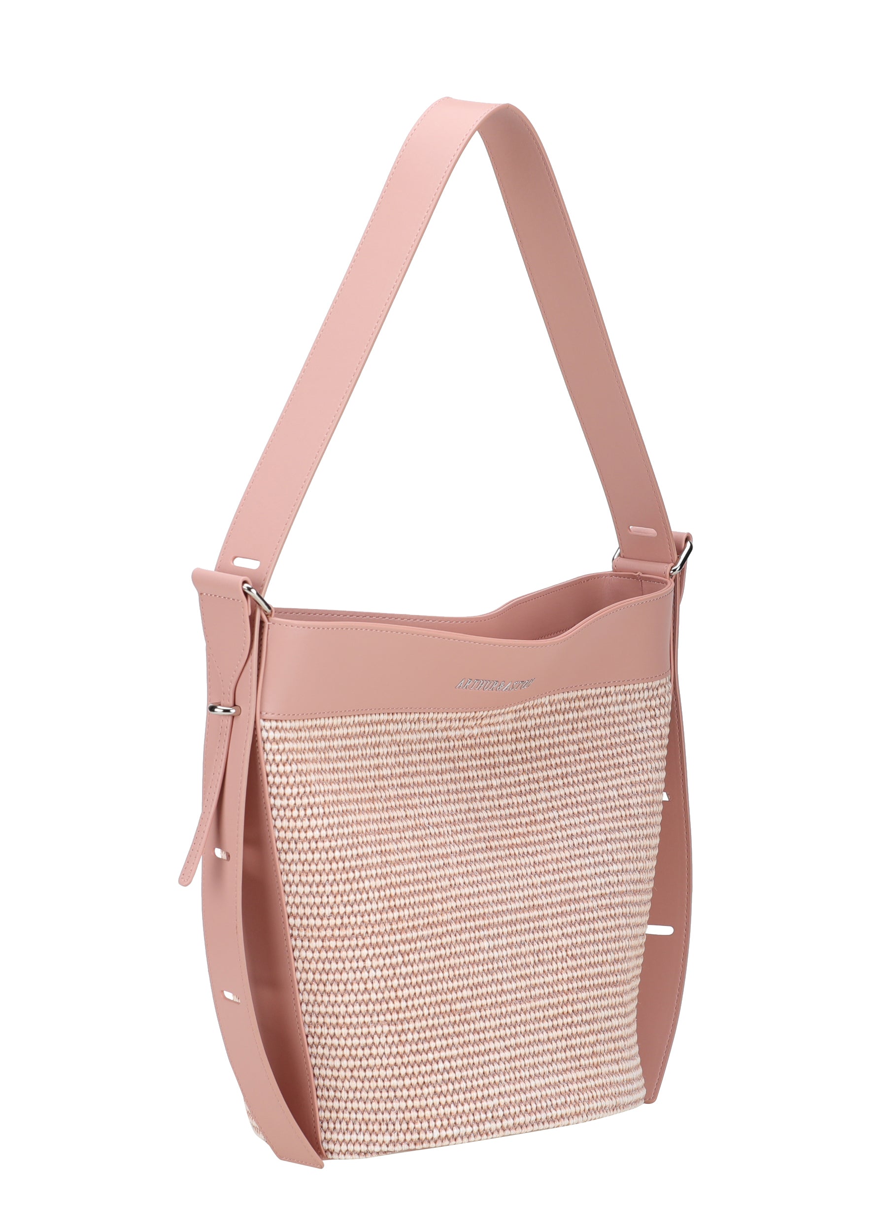 Sac seau porté épaule Agathe en Paille