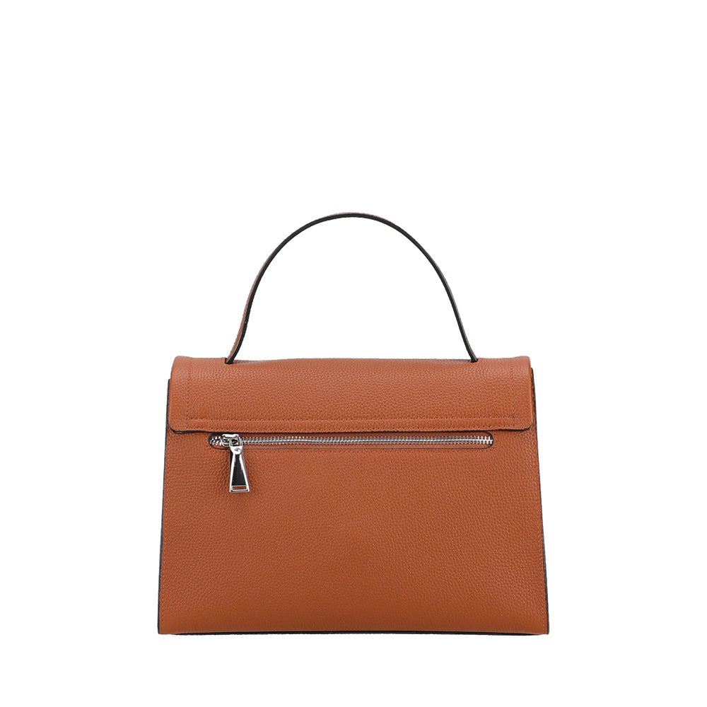 Sac à main à rabat cuir Daphné