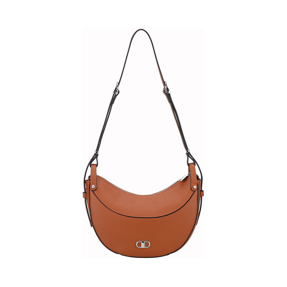Sac épaule demi-lune Daphné Cuir