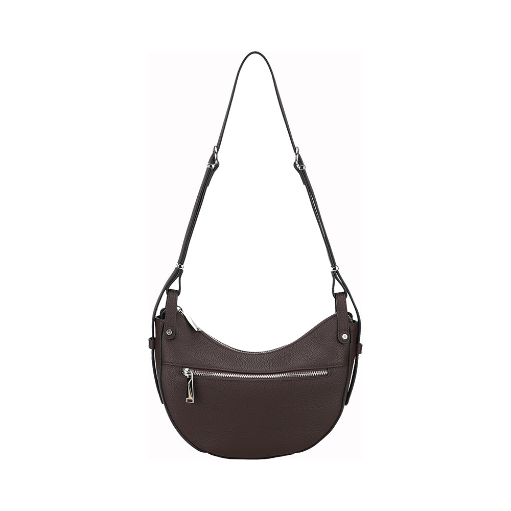 Sac épaule demi-lune Daphné Cuir