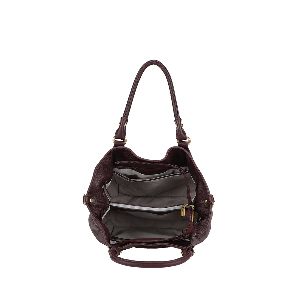 M Camille leather shoulder bag