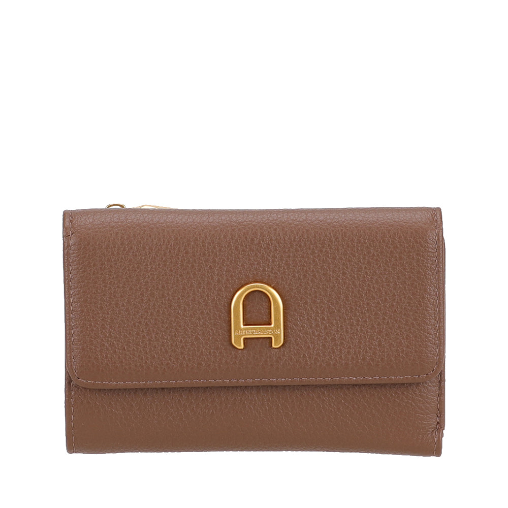 Camille compact leather wallet