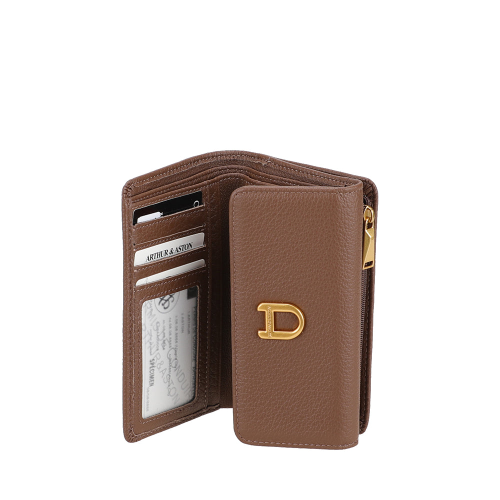 Camille compact leather wallet