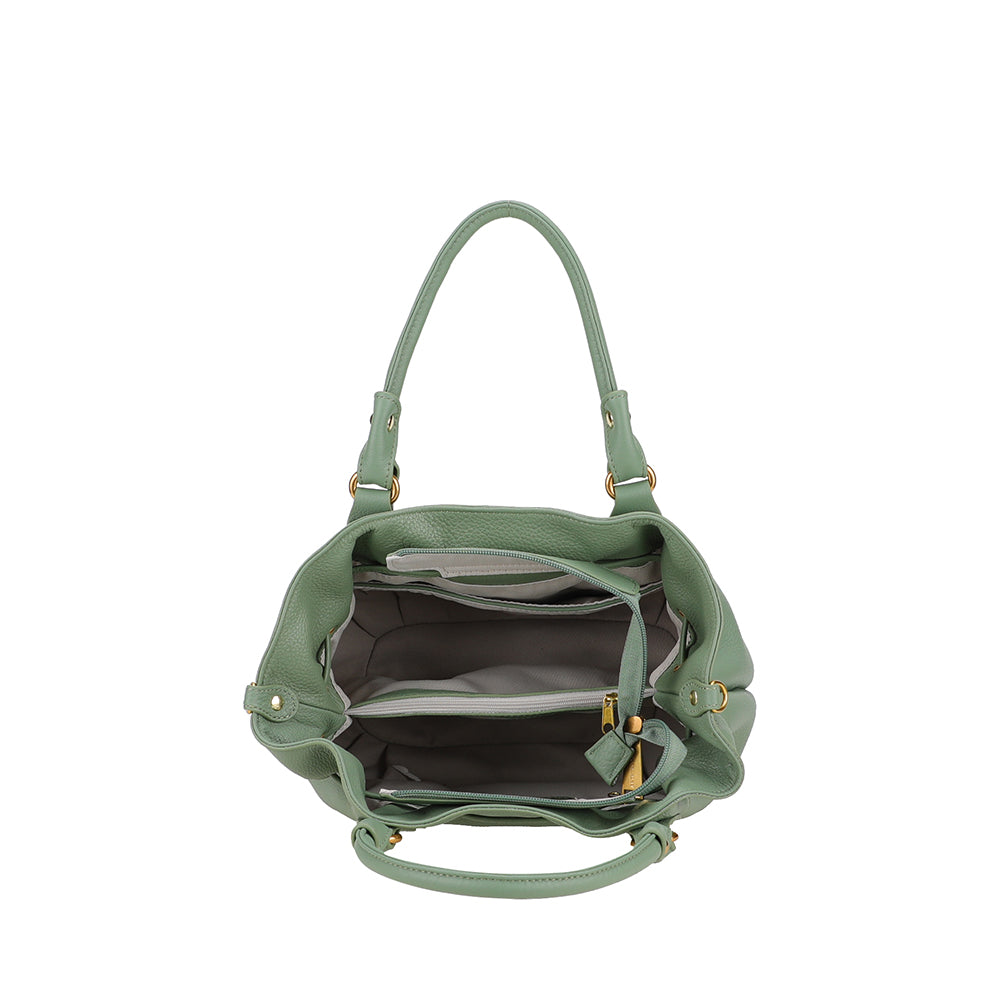 M Camille leather shoulder bag