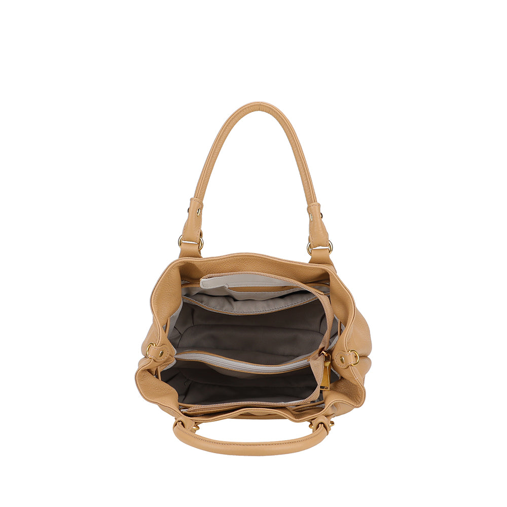 M Camille leather shoulder bag