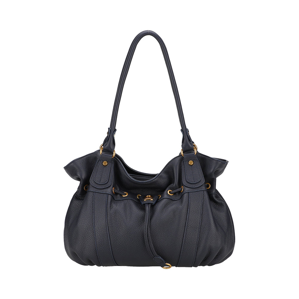 L Camille leather shoulder bag