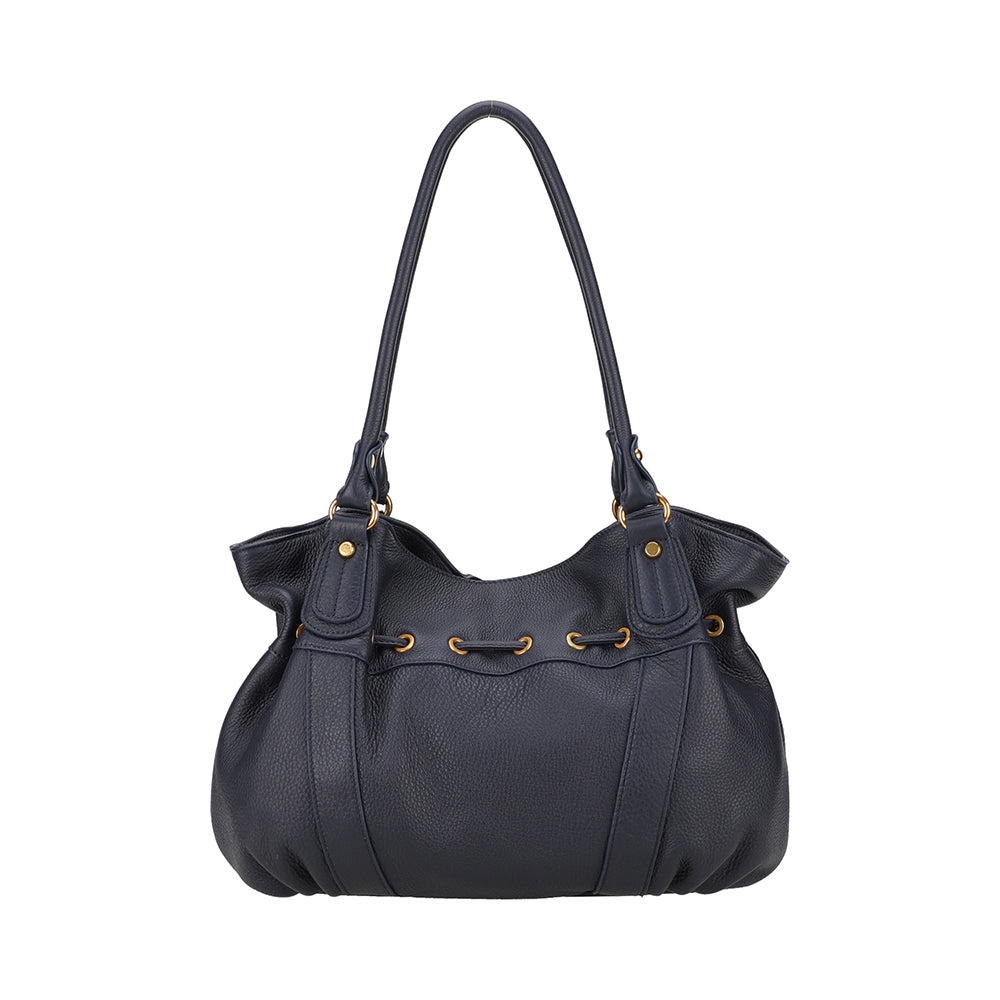 L Camille leather shoulder bag