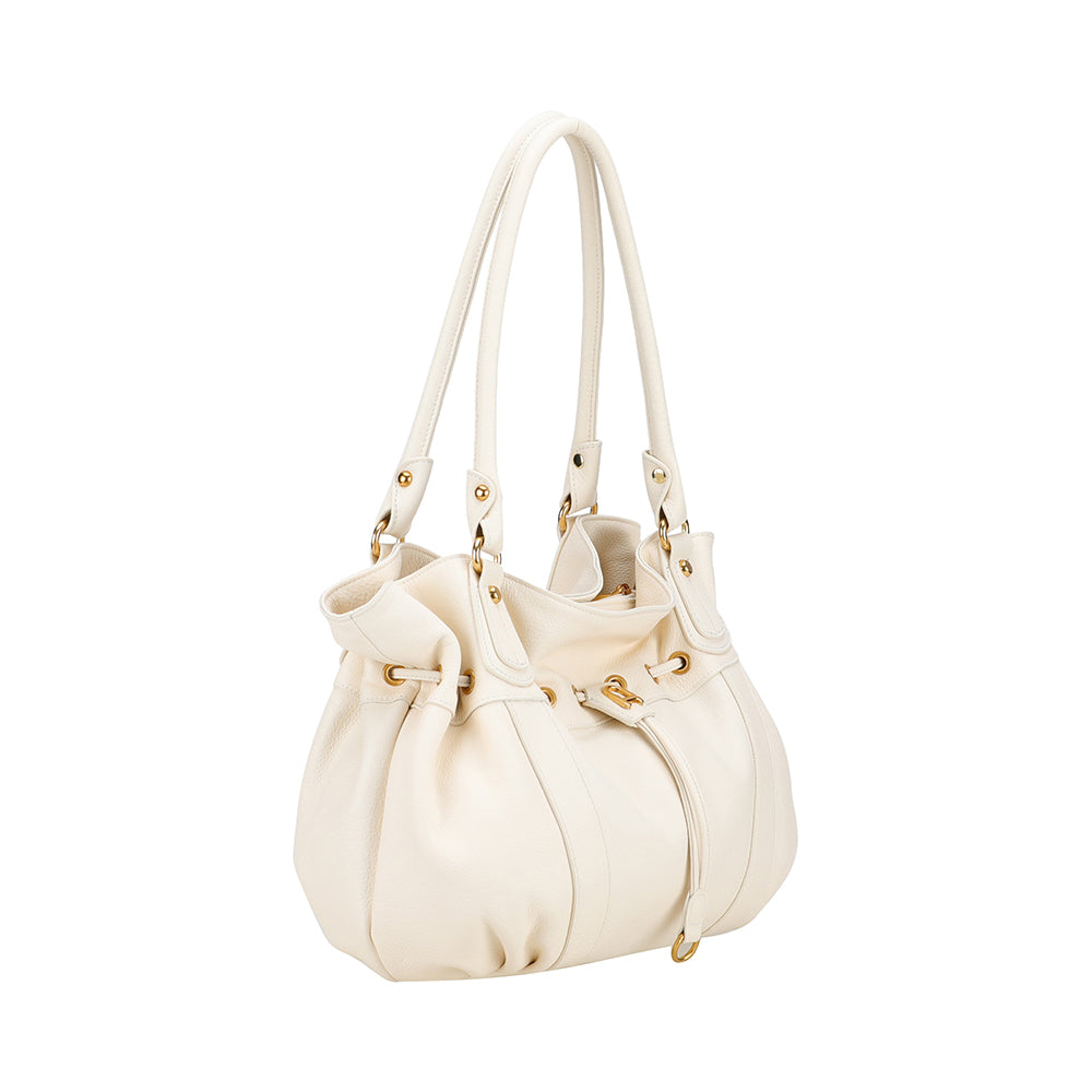 L Camille leather shoulder bag