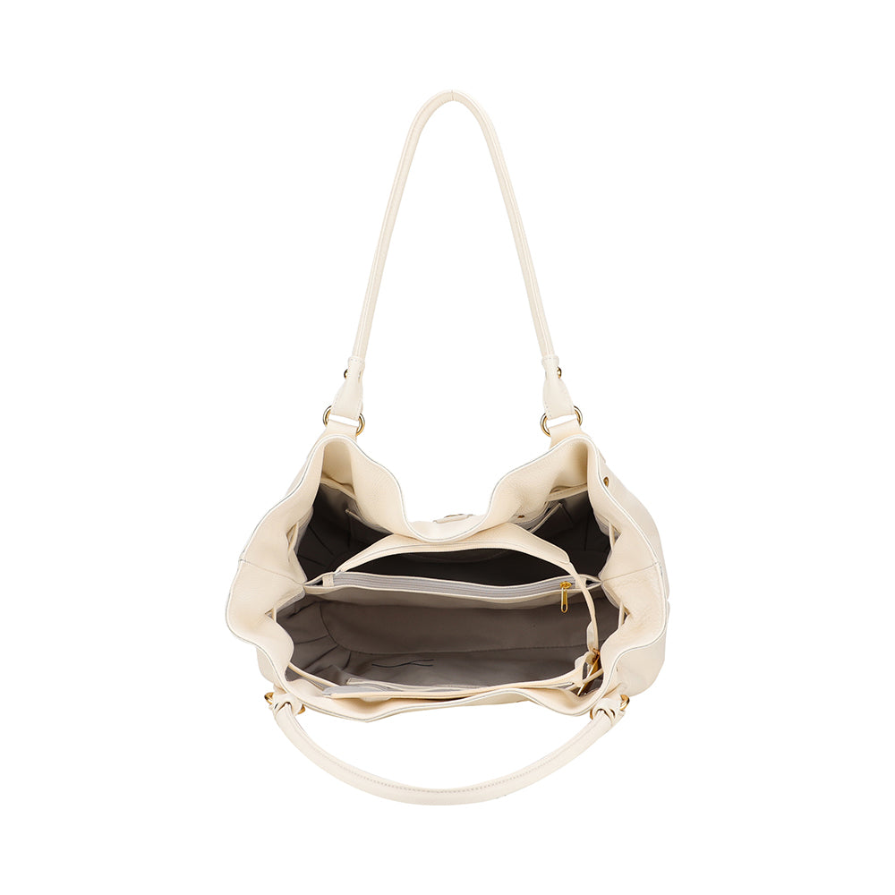 L Camille leather shoulder bag