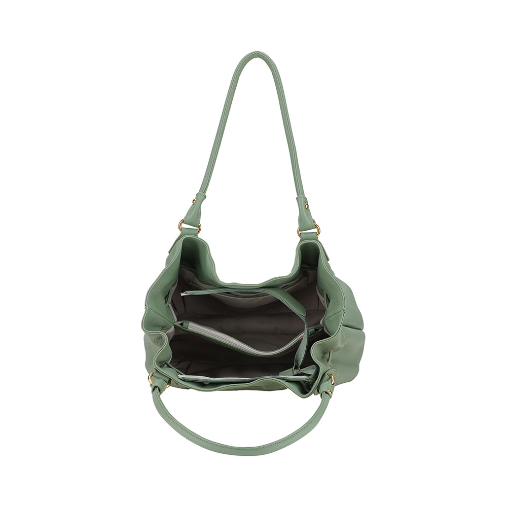 L Camille leather shoulder bag