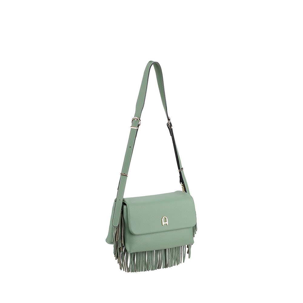 Petit Sac bandoulière Camille franges cuir