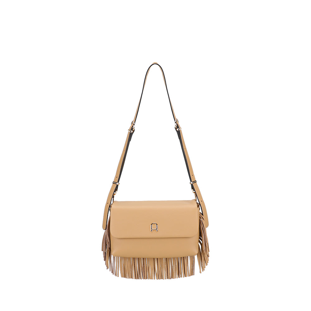 Petit Sac bandoulière Camille franges cuir