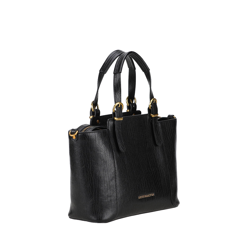 Sac à main trapèze cuir Paula