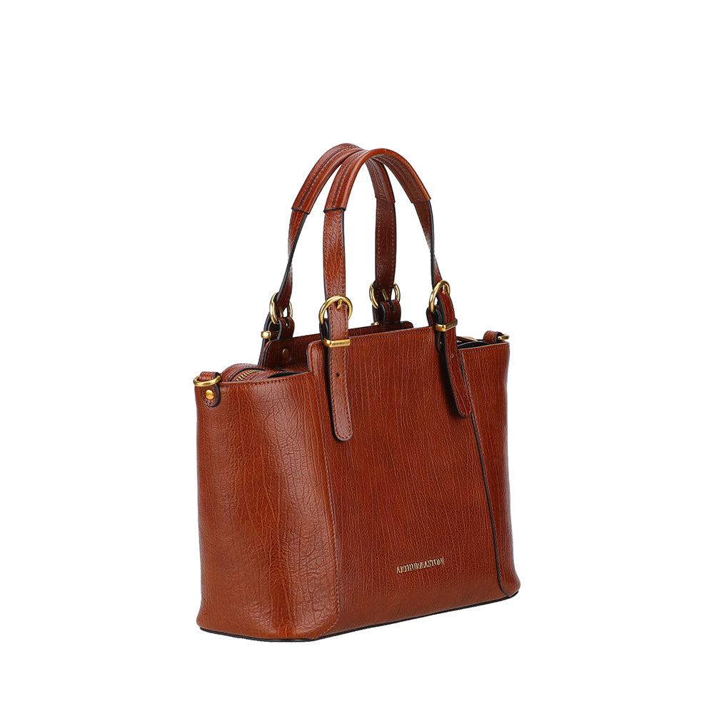 Sac à main trapèze cuir Paula