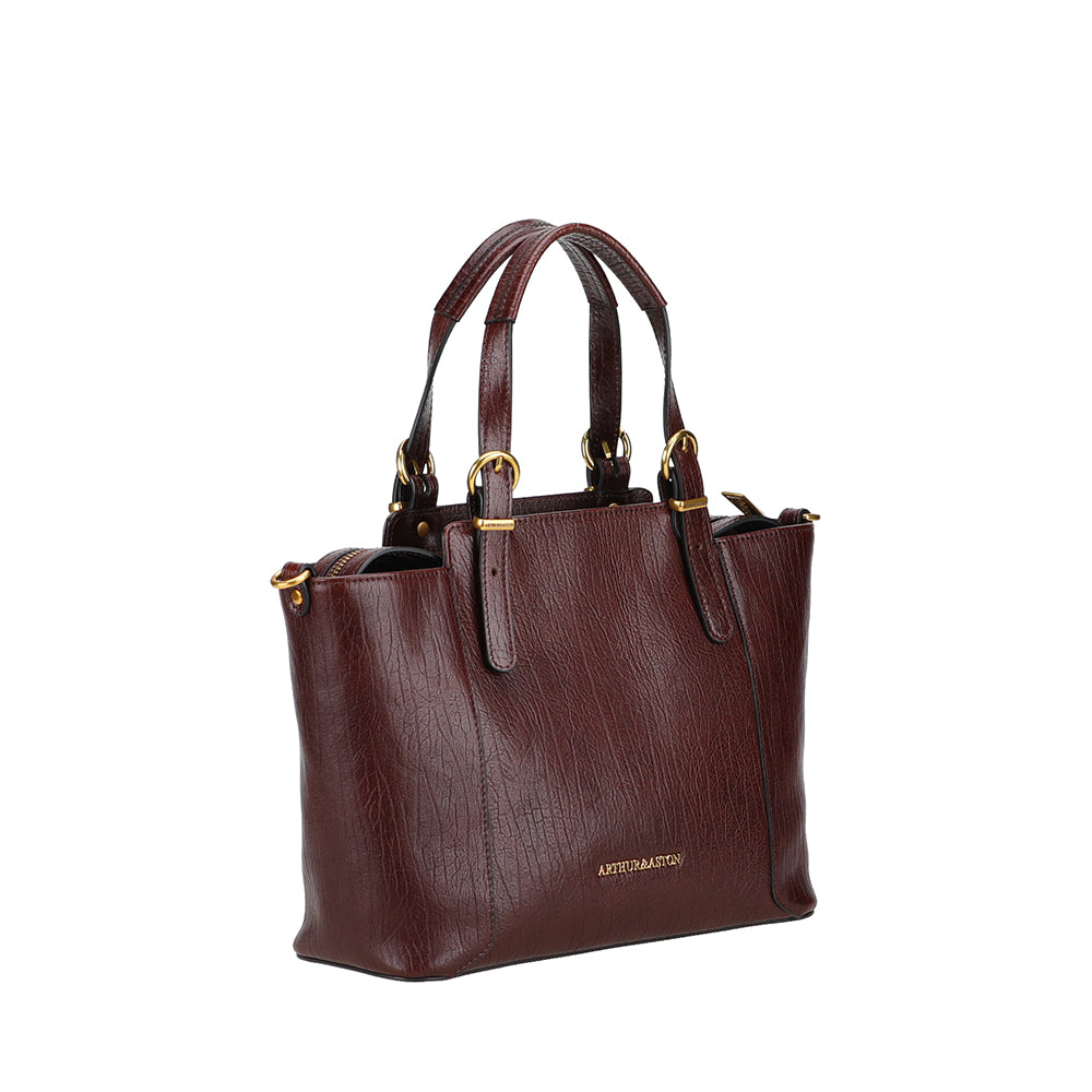 Sac à main trapèze cuir Paula