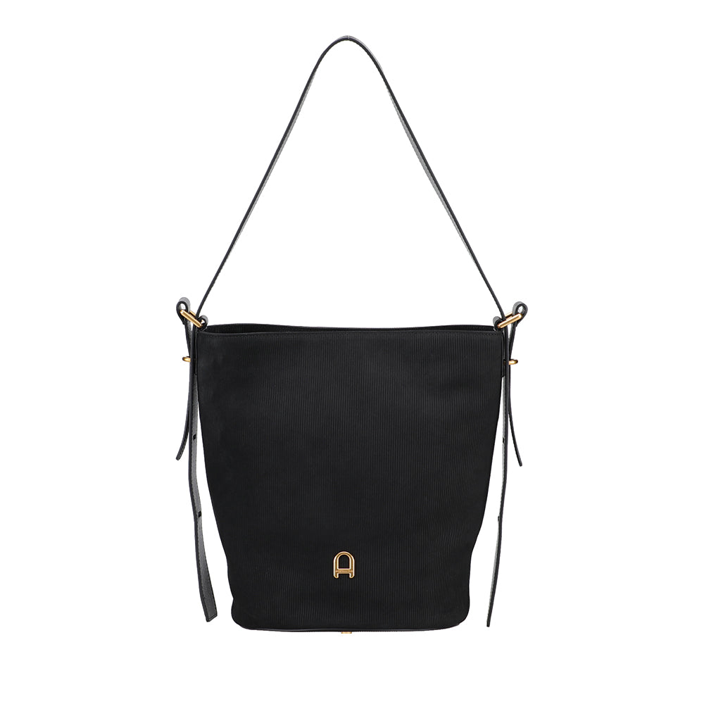 Sac épaule Adonira cuir côtelé
