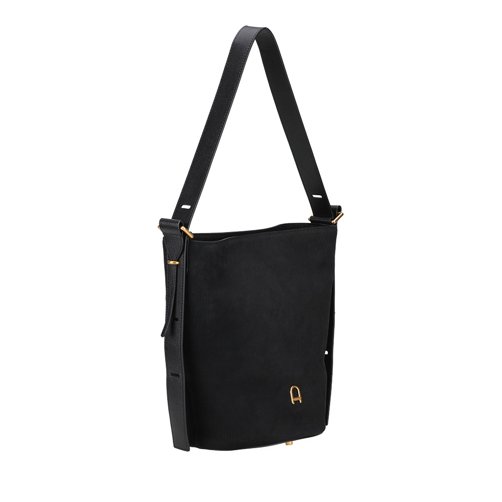 Sac épaule Adonira cuir côtelé
