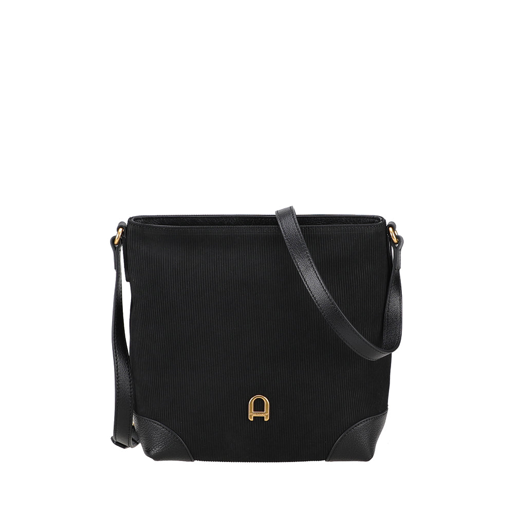 Sac bandoulière Adonira cuir côtelé